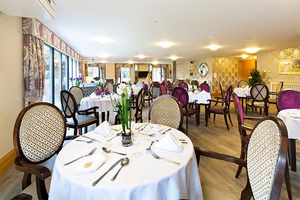 Dining room at a care home. Elevation is a specialist investment manager in the European senior living and healthcare real estate sector.