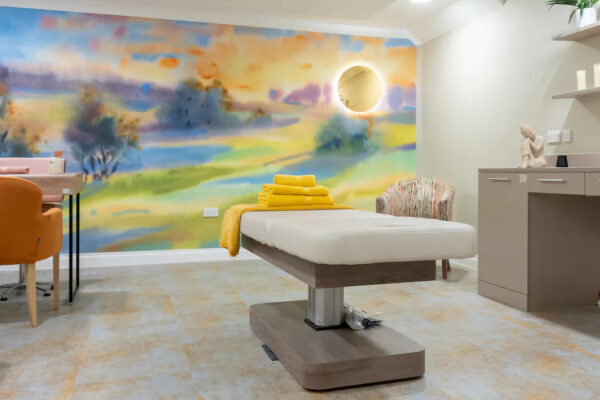 Interior shot of therapy room at a UK care home. In late 2021, Elevation provides flexible debt-financing to senior-living developers and healthcare operators across the UK.